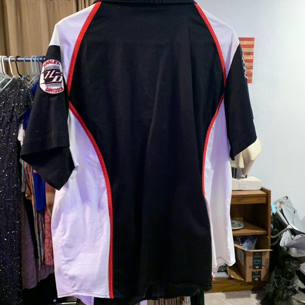 Harley-Davidson Black Cotton Blend Shirt - Picture 2 of 5